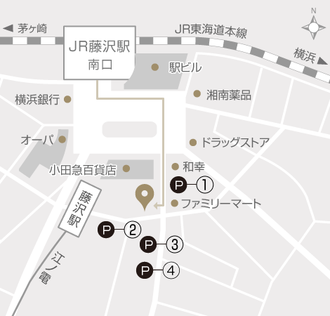 近隣駐車場のマップ